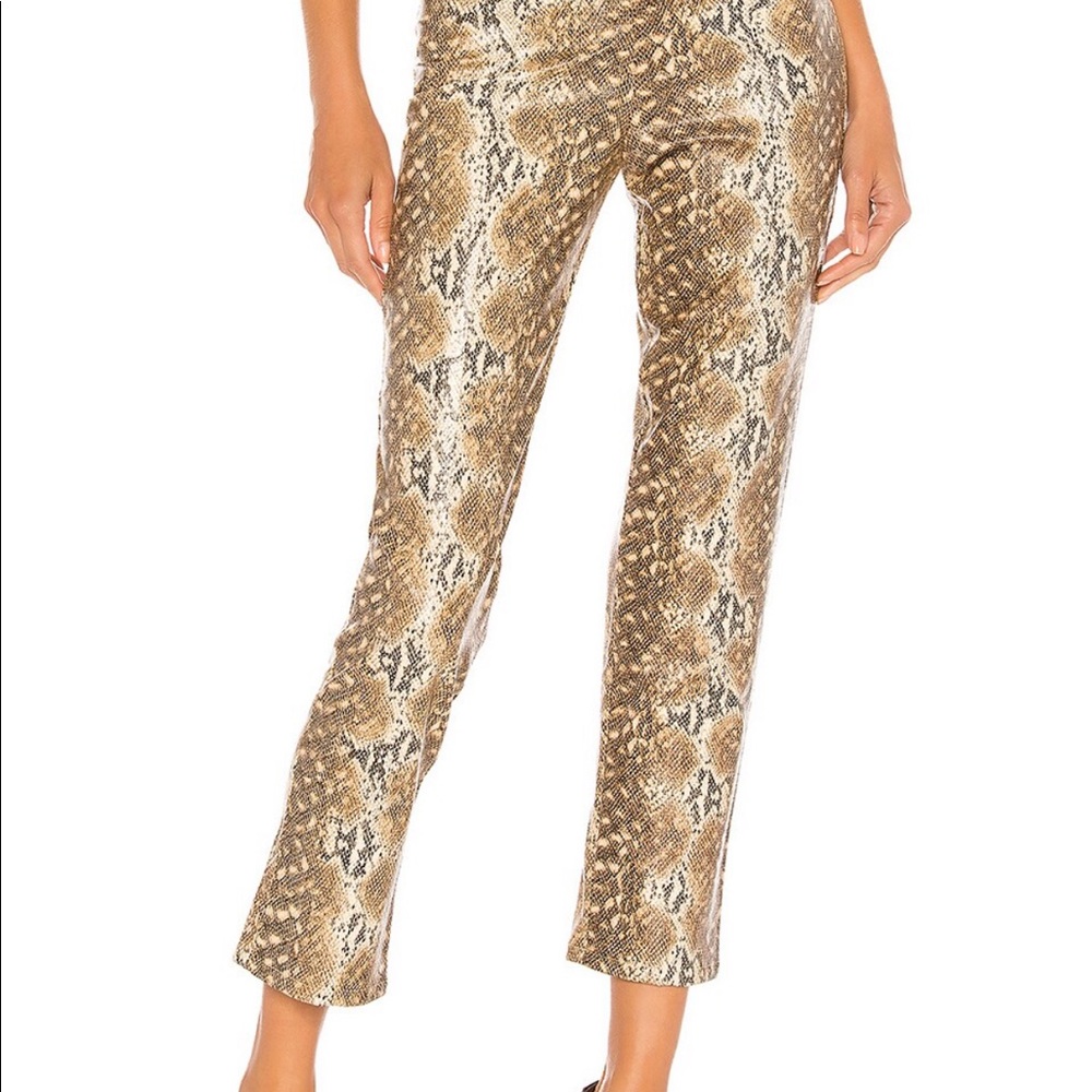 Lovers + Friends x Revolve Indra Pant in Snake Skin Size M/L - Picture 5 of 7